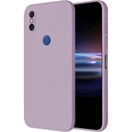 Coque Pour Xiaomi Mi Mix 3 Protection Étui, 6.39"" Inches Liquide Tpu Silicone Case Anti Rayures Ultra Mince Souple Cover En Silicone Herbe Violette