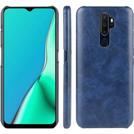 Coque Pour Oppo A9 2020, Etui Housse En Retro Pu Cuir Case Cover Ultra Leger Ultra Mince Antichoc Protection Coque Pour Oppo A9 2020, A11, A11x, A5 2020 Bleu