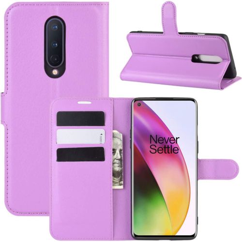 Coque Pour Oneplus 8 Etui De Protection En Pu Cuir Flip Cover Case Antichoc Portefeuille Housse Pour Oneplus 8 Coque Violet