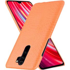 Coque Xiaomi Redmi Note 8 Pro, Etui Housse En Pu Cuir Case Cover Ultra Leger Ultra Mince Antichoc Protection Coque Pour Xiaomi Redmi Note 8 Pro Cro Orange