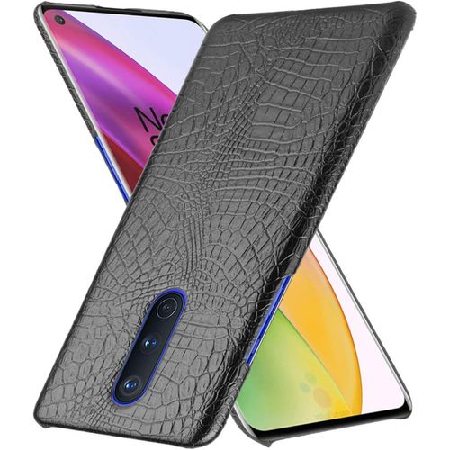 Coque Oneplus 8, Etui Housse En Pu Cuir Case Cover Ultra Leger Ultra Mince Antichoc Protection Coque Pour Oneplus 8 Cro Noir