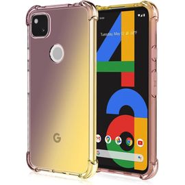 Coque Pour Google Pixel 4a Dégradé De Couleur Silicone Housse Etui De Protection Légère Tpu Souple Shock Absorption Pour Google Pixel 4a