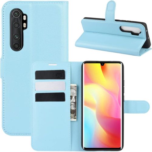 Coque Pour Xiaomi Mi Note 10 Lite, Etui De Protection En Pu Cuir Flip Cover Case Antichoc Portefeuille Housse Pour Xiaomi Mi Note 10 Lite Coque Bleu