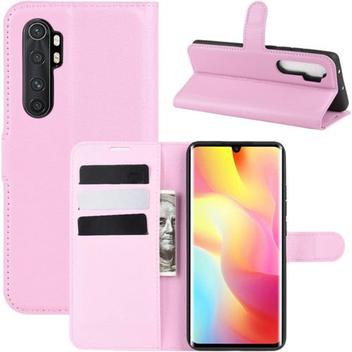Coque Pour Xiaomi Mi Note 10 Lite, Etui De Protection En Pu Cuir Flip Cover Case Antichoc Portefeuille Housse Pour Xiaomi Mi Note 10 Lite Coque Pink