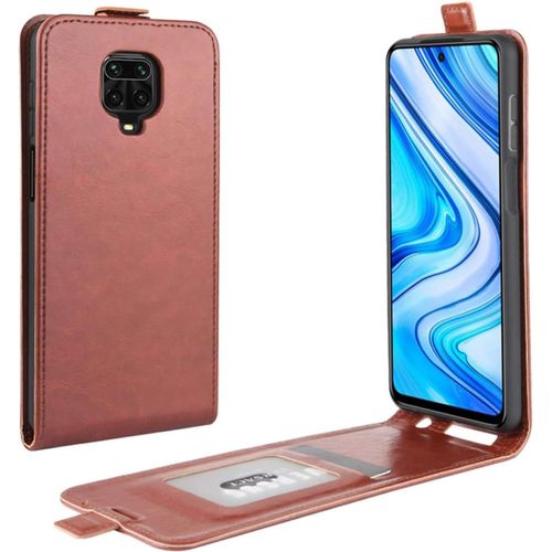 Coque Pour Xiaomi Redmi Note 9s, Redmi Note 9 Pro Coque, Protection Housse En Cuir Pu Portefeuille Flip Cover Case Antichoc Magnétique Etui Pour Redmi Note 9s Coque Marron