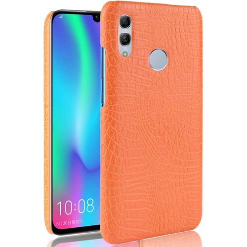 Coque Honor 10 Lite, Etui Housse En Pu Cuir Case Cover Ultra Leger Ultra Mince Antichoc Protection Coque Pour Huawei Honor 10 Lite Cro Orange