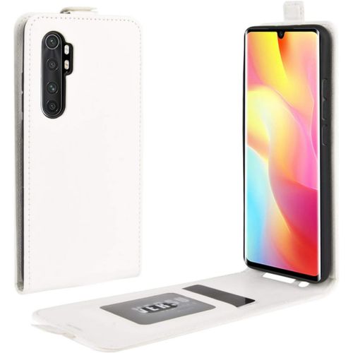 Coque Pour Xiaomi Mi Note 10 Lite, Protection Housse En Cuir Pu Portefeuille Flip Cover Case Antichoc Magnétique Etui Pour Xiaomi Mi Note 10 Lite Coque Blanc