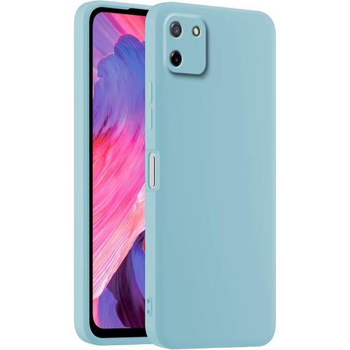 Coque De Téléphone En Silicone Colorée, Adaptée À Realme C11 2020 6.5"" - Bleu Clair