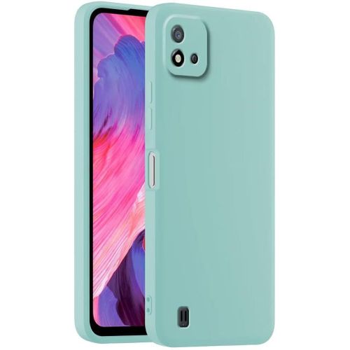 Coque De Téléphone En Silicone Colorée, Adaptée À Realme C11 2021 6.52"" - Cyan Clair