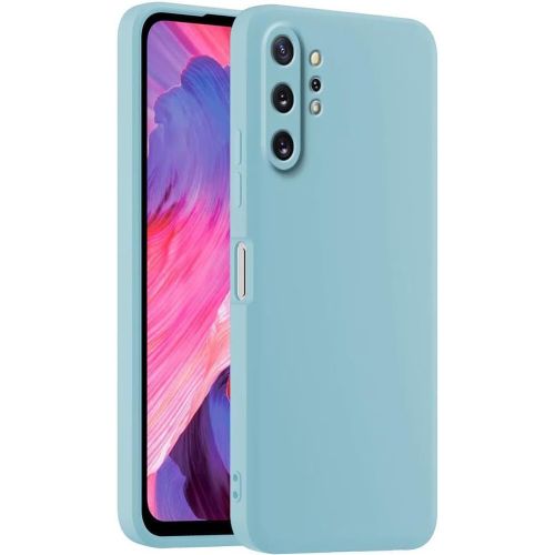 Coque De Téléphone En Silicone Colorée, Adaptée À Samsung Galaxy Note10+ / Samsung Note 10 Plus 6.8"" - Bleu Clair