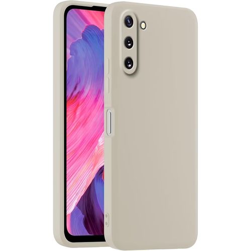 Coque De Téléphone En Silicone Colorée, Adaptée À Samsung Galaxy Note10 6.3"" - Blanc Antique