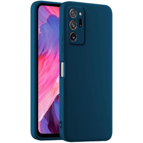 Coque De Téléphone En Silicone Colorée, Adaptée À Samsung Galaxy Note20 Ultra 6.9"" - Bleu Saphir