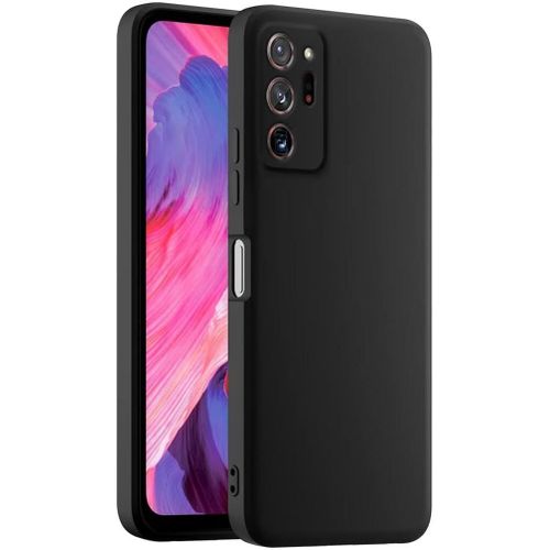 Coque De Téléphone En Silicone Colorée, Adaptée À Samsung Galaxy Note20 Ultra 6.9"" - Noir