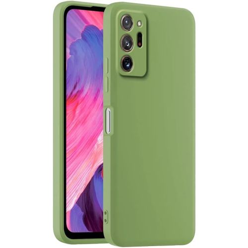 Coque De Téléphone En Silicone Colorée, Adaptée À Samsung Galaxy Note20 Ultra 6.9"" - Vert Matcha
