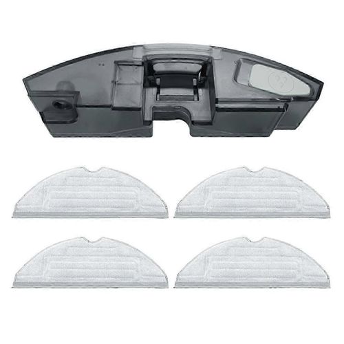 Réservoir d¿eau de remplacement avec 4 tampons de vadrouille compatible avec les pièces d¿aspirateur robot S7 MaxV Ultra / S7 MAXV / S7 Pro