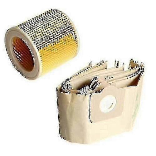 5x sac à poussière 1x filtre pour aspirateur Kärcher Wd3 [DB]