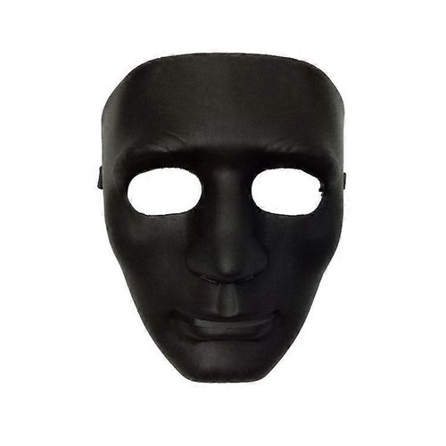 Costume D¿Halloween Déguisements Masques Pour Adultes Enfantsvisage Complet Anonyme Danse De Rue Fantôme Étape Cosplay Masque De Fête (Noir)