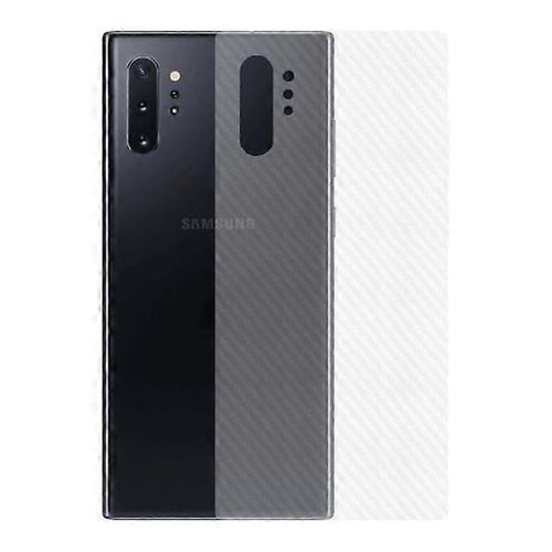 Galaxy Note 10 Plus Fibre De Carbone Vinyle Peau Autocollant Film Protecteur Dos Transparent