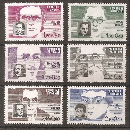 2328 À 2332 (1984) Série Personnages Célèbres N** (Cote 6,4e) (9437)