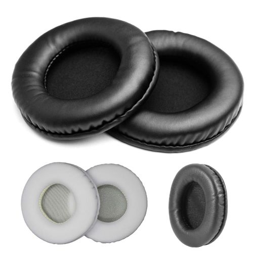 1 paire d'oreillettes en mousse à mémoire de forme souple, 40-110mm, oreillettes de remplacement, accessoire de casque-Noir 65mm