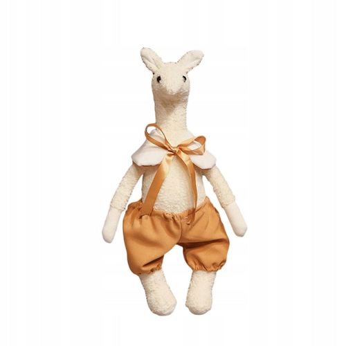Peluche girafe poupée endormie cadeau décoration mignon alpaga blanc