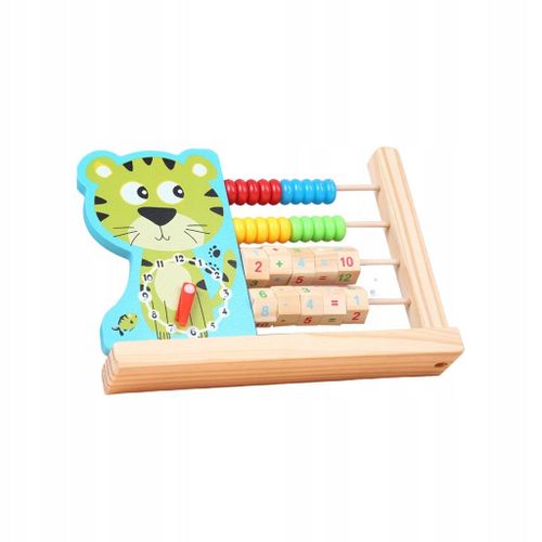 Horloge D'apprentissage, Jouet D'apprentissage Des Mathématiques En Bois, Jouet D'apprentissage Des Compétences, Tigre