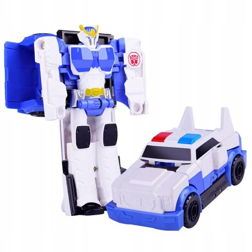 Voiture robot déformée, jouet de construction pour enfants, filles et garçons, blanc