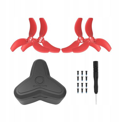 Hélices 3032s Avec Boîte De Rangement, 4 Pièces De Rechange Pour Drone, Rouge