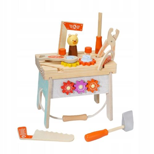 Établi Miniature En Bois Pour Tout-Petits, Jouet De Jeu De Rôle, Lisse