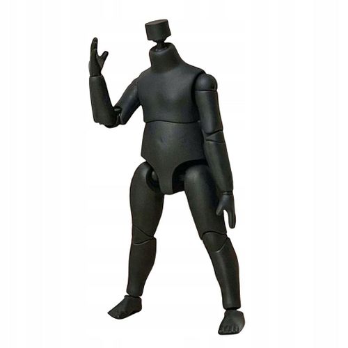 1:6 Corps De Poupée Accessoire De Poupée Modèle De Corps Masculin Jouet, Mobile Sphérique Noir