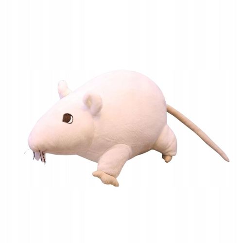 Poupée De Simulation De Souris Mignonne, Jouet Interactif En Peluche, Dessin Animé Blanc