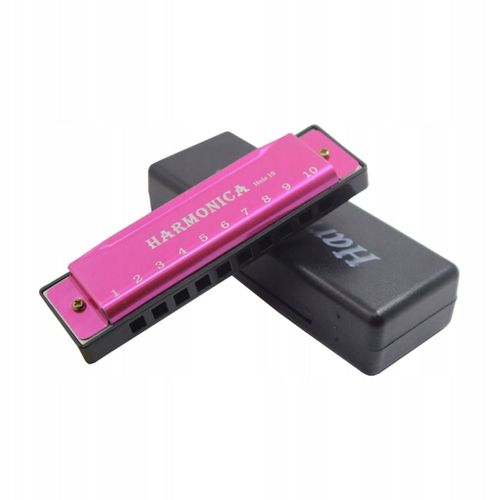 Harmonica Blues 10 Trous En Do, Instrument De Musique Éducatif, Rose
