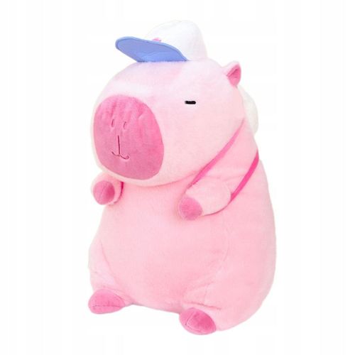 Peluche Capybara, Décoration D'intérieur, Douce, Rose, 22 Cm