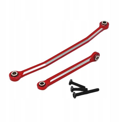 Barre De Traction De Direction 1:24 En Métal Solide, Stable Et Durable, Avec Vis, Rouge