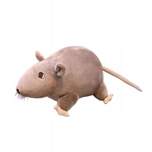 Adorable Souris En Peluche, Jouet Animal, Poupée Oreiller Interactive, Gris