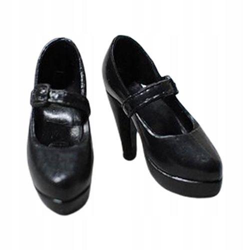 Chaussures À Talons Hauts Pour Poupée Bjd, Accessoires De Déguisement Pour Poupée 1/6, Noires