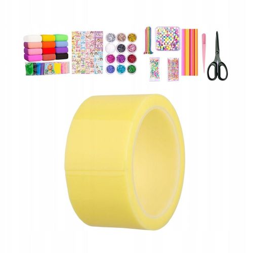 Ruban Adhésif Double Face Transparent Blow Bubbles, 1 Rouleau, Full Tools, Jaune