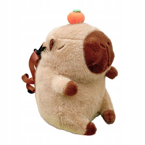 Sac à dos en peluche Capybara, sac à dos animal en peluche, dessin animé, voyage, kaki