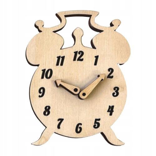 Tableau D'activités Diy Accessoires Motricité Fine Jouet Artisanal En Bois Horloge D'apprentissage