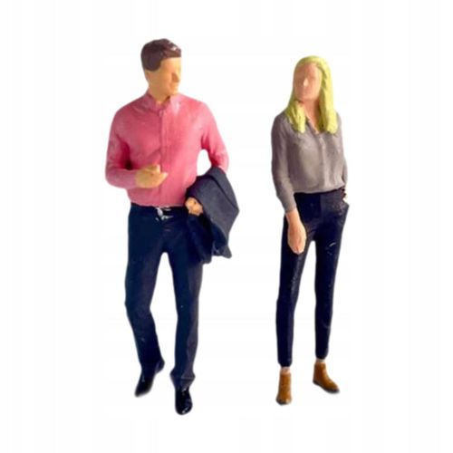 2 Pièces À L'échelle 1/64 People Figure Train Park Street People Rose Gris