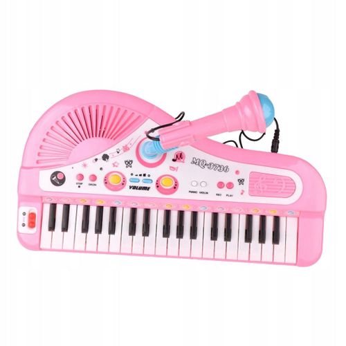 Piano Numérique 37 Touches Pour Enfants, Portable, Électronique, Rose