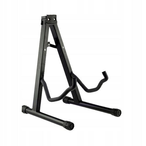 Support De Guitare Électrique Avec Pieds En Caoutchouc Et Bras Rembourrés, Portable, Noir
