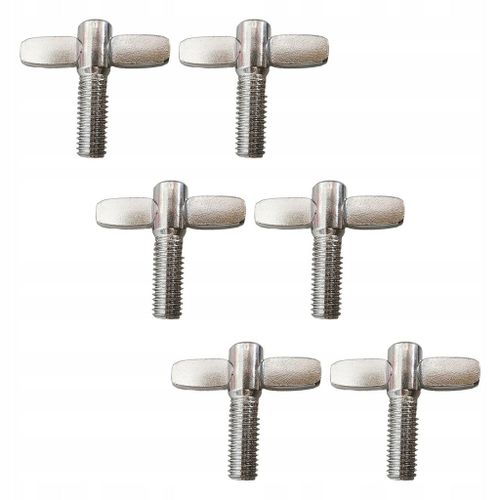 6 Vis À Oreilles De 20 Mm Pour Pied De Cymbale Et Caisse Claire De Batteur