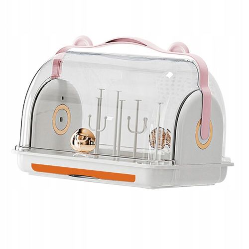 Égouttoir À Biberons Pour Bébé, Boîte De Rangement Pour Biberons D'allaitement, Pompe, Orange