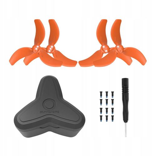 Hélices 3032s Avec Boîte De Rangement, 4 Pièces De Rechange Pour Drone, Orange