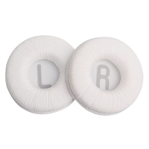 1 paire de manchons pour écouteurs ultra doux, bonne isolation phonique, coussinets de remplacement en simili cuir respirant pour JBL T500BT T450 Tune600 510BT-Blanc