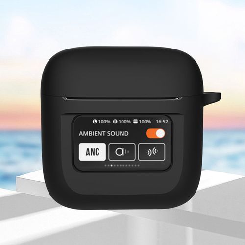 Étui de casque antichoc, Protection complète, anti-rayures, sac de rangement en Silicone avec crochet pour JBL Tour Pro2-Noir