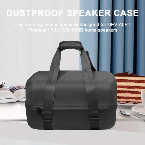 Étui de transport rigide pour haut-parleur, boîte de rangement pour haut-parleur compatible Bluetooth, étanche à la poussière, étui de protection pour DEVIALET Phantom I 103/105/108dB