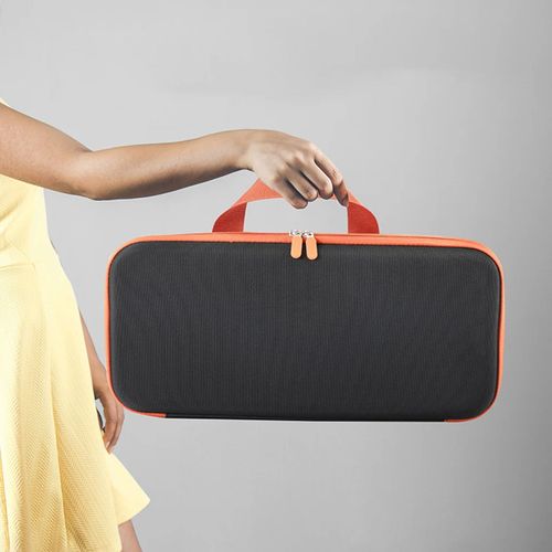 Sac de rangement pour lisseur de cheveux, étui de transport rigide avec couche EVA antichoc, fermeture à glissière, sac de rangement étanche résistant aux chocs pour Airstrait HT01-Noir