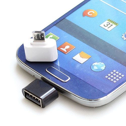 Adaptateur Micro USB mâle vers USB 2.0, convertisseur OTG pour tablette et téléphone Android, 2 pièces-Rouge